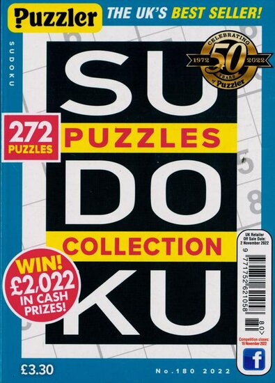 Puzzler Sudoku Puzzles Collection Magazine