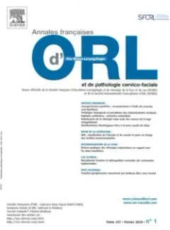 Annales d'otolaryngologie et de chirurgie cervico faciale (Franska)
