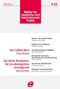 Blätter Für und Internationale Politik (Tyska)