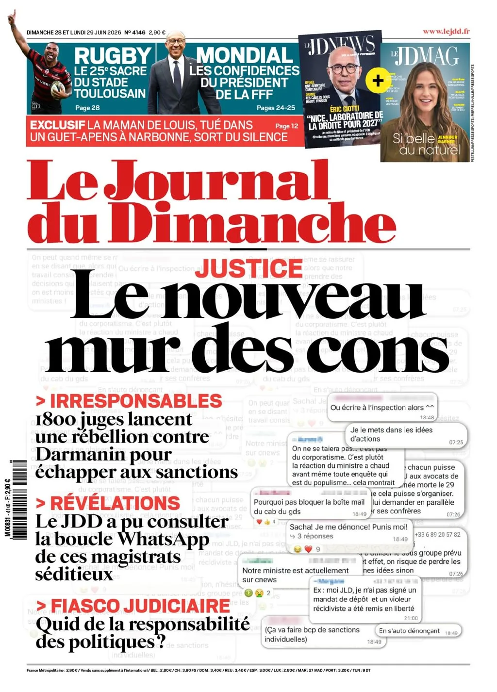 Le Journal du Dimanche Newspaper (Franska)