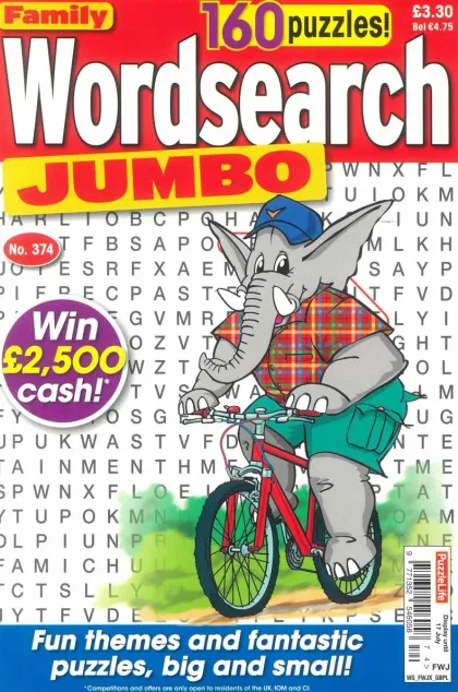 Puzzlelife Family Wordsearch Jumbo Magazine