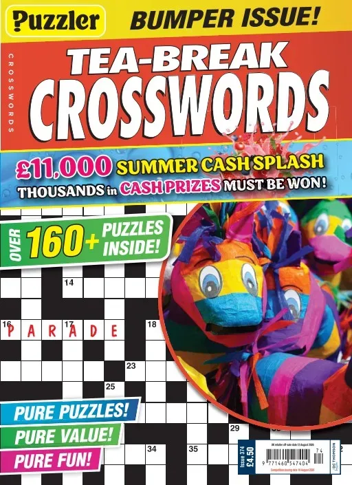 Puzzler Tea-Break Crosswords Magazine