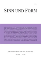 Sinn und Form (Tyska) 1